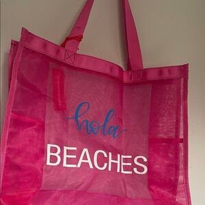 Hola Beaches Pink Tote Bag